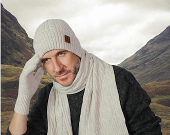 Men's Cashmere Winter Hat – Soft, Warm, and Stylish Cashmere Beanie | Perfect Cashmere Hat Gift for Him