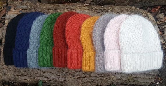 Cashmere Beanie Women Cashmere Hat Warm 