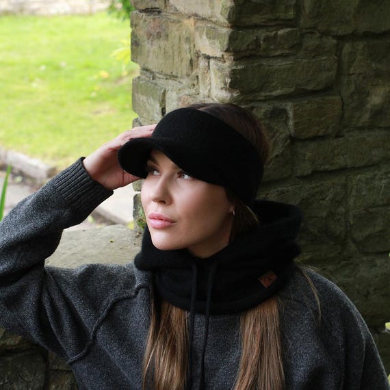 Cashmere Winter Hood Hat for Women – Warm Hooded Beanie 