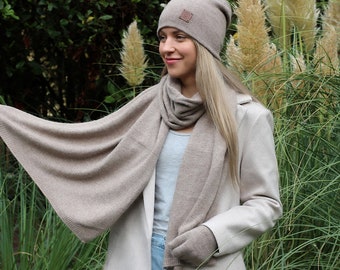 Cashmere scarf, Wide and long women, men cashmere scarf, Gift for her, Gift for him