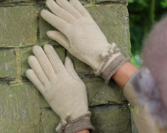 Guantes de cachemira para mujer: suaves, elegantes y cálidos, un regalo de lujo para ella.