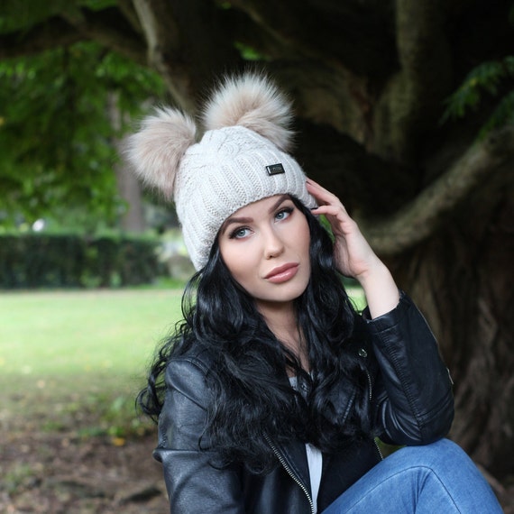 fleece lined wool hat womens