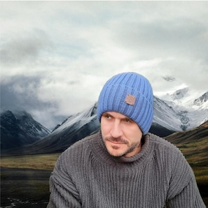 Bonnet pour homme en cachemire et soie, bonnet en cachemire pour homme, bonnet de protection des cheveux, cadeau pour lui