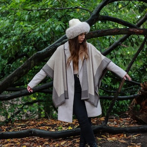 Luxurious Cashmere Women&#39;s Wrap, Cape, and Shawl – Elegant, Versatile, and Perfect Gift for Her