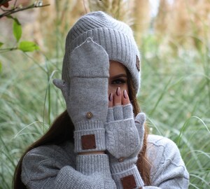 Mitaines Sans Pouces En Laine Mérinos Bébé - Douces, Chaudes, Avec Fermeture Velcro