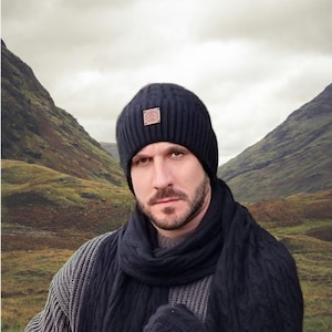 Bonnet d'hiver en cachemire pour hommes – Bonnet en cachemire doux, chaud et élégant | Un chapeau en cachemire parfait pour lui
