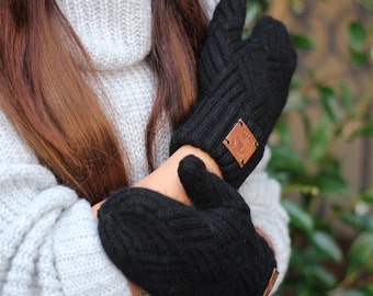Women’s Cashmere Mittens – Soft, Warm & Stylish Gloves, Perfect Winter Gift for Her (Many Colours)