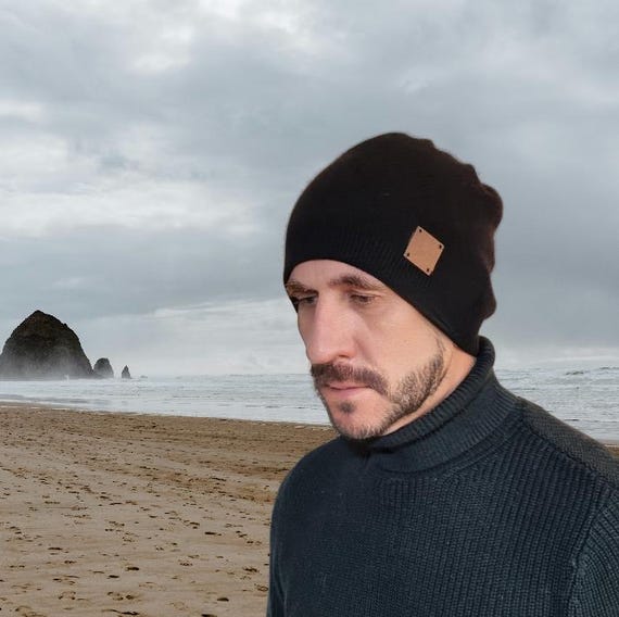 Cashmere Slouchy Hat, Men