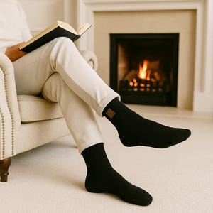 Men’s Cashmere Wool Winter Socks – Soft, Warm & Cozy Gift for Him | Luxury Cold Weather Essentials