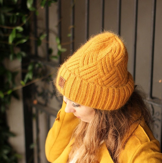 Cashmere Beanie Women Cashmere Hat Warm 