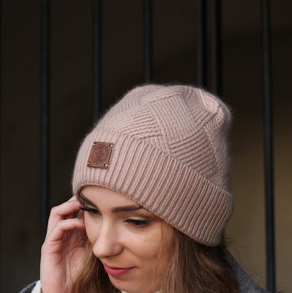 Solid Colours Cashmere Beanie Women 