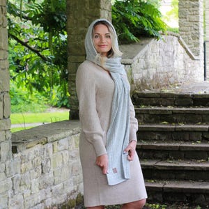 NEW STYLE Hooded Cashmere Scarf for Women – Soft Warm Winter Wrap, Long and Wide Cozy Womens  Gift, Elegant Cold Weather Accessory