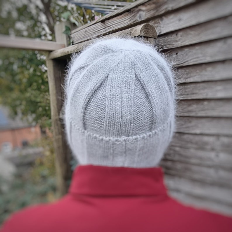 Cashmere mens hat, Mens cashmere winter beanie, Warm and soft winter hat image 6