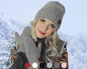 Women’s Cashmere Mittens – Soft, Warm & Stylish Gloves, Perfect Winter Gift for Her (Many Colours)