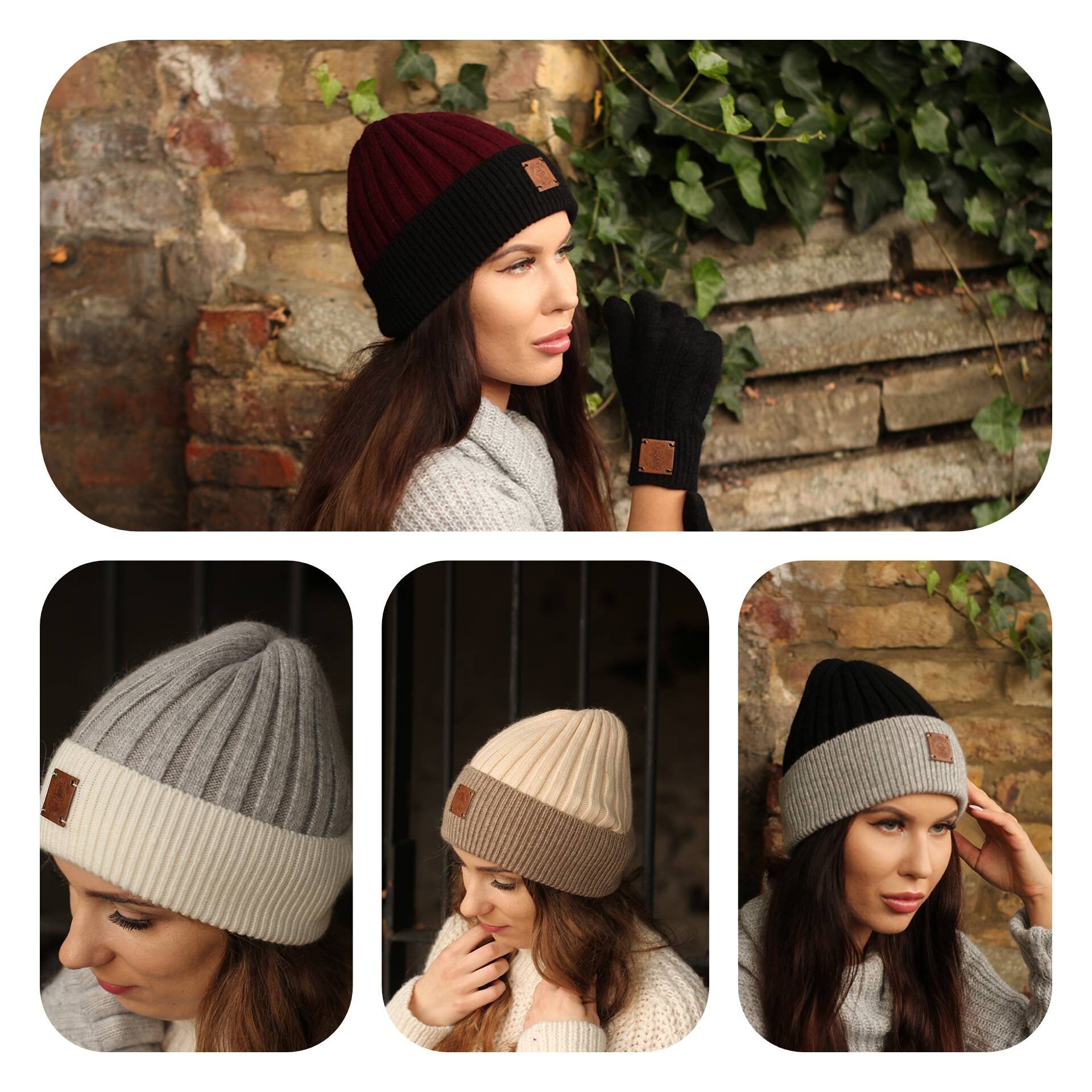 BONNET CHAUD CAPPUCINO CACHEMIRE CHIC HIVER