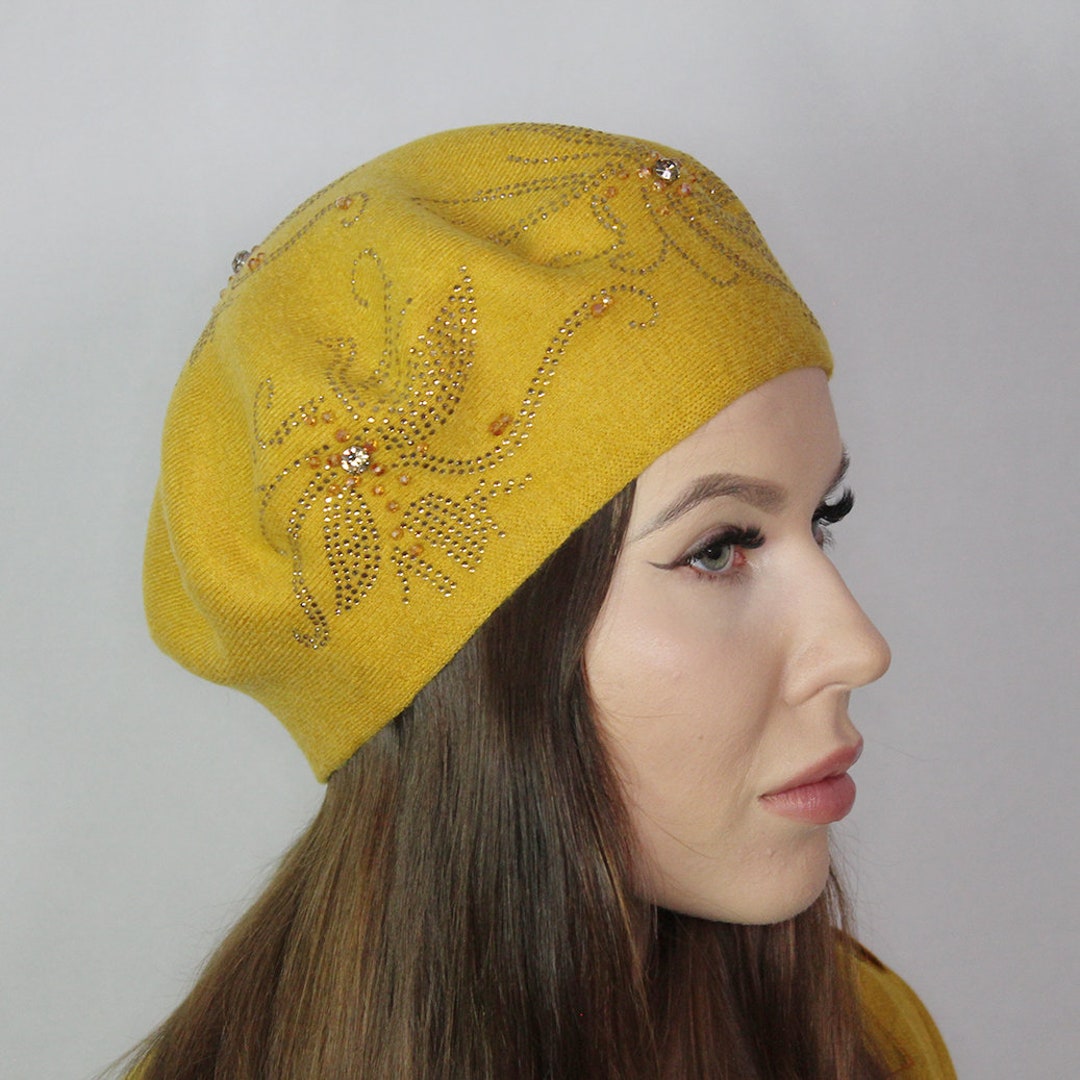 Cashmere Beret Women Winter Hat French Cashmere Beret Etsy UK