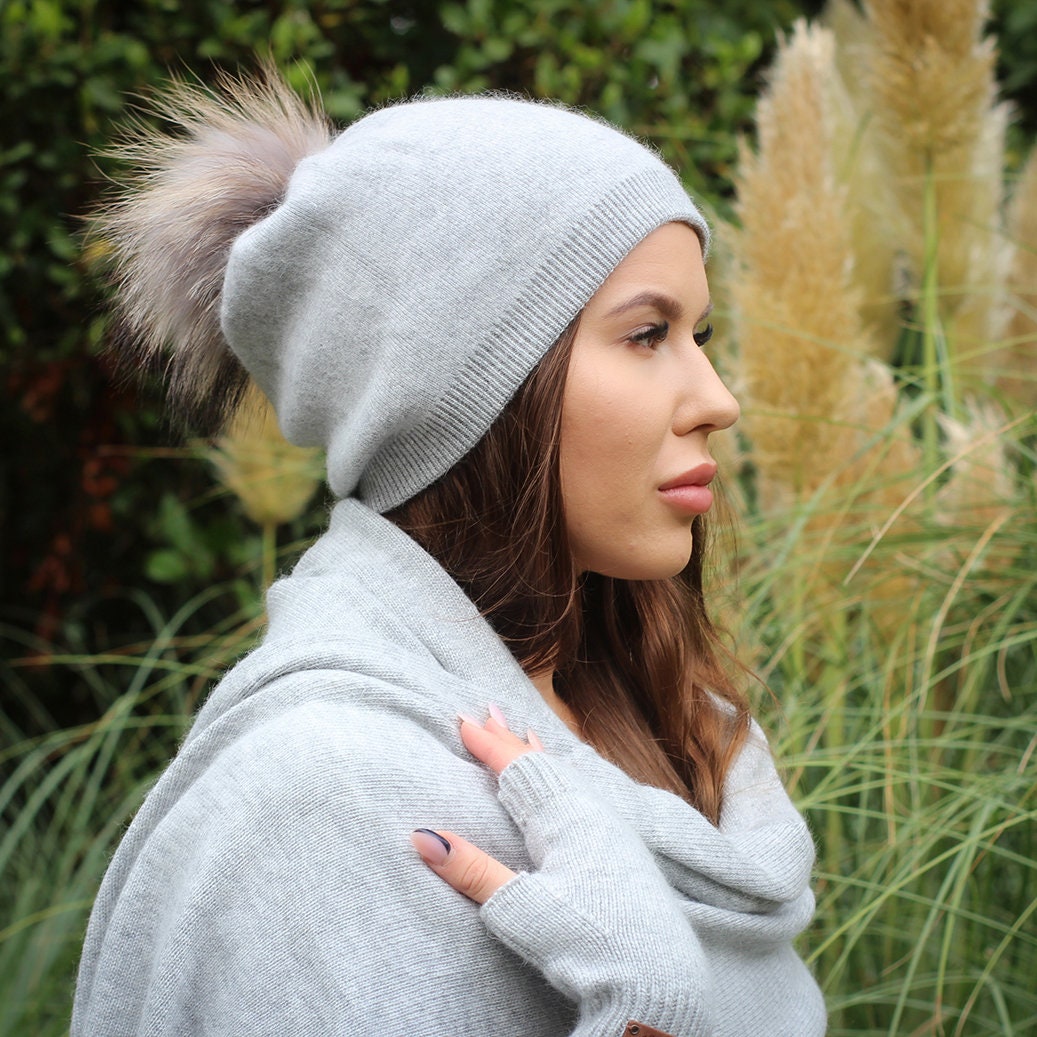 Cashmere Winter Hat for Women – Soft Double Layer Beanie  display picture 3