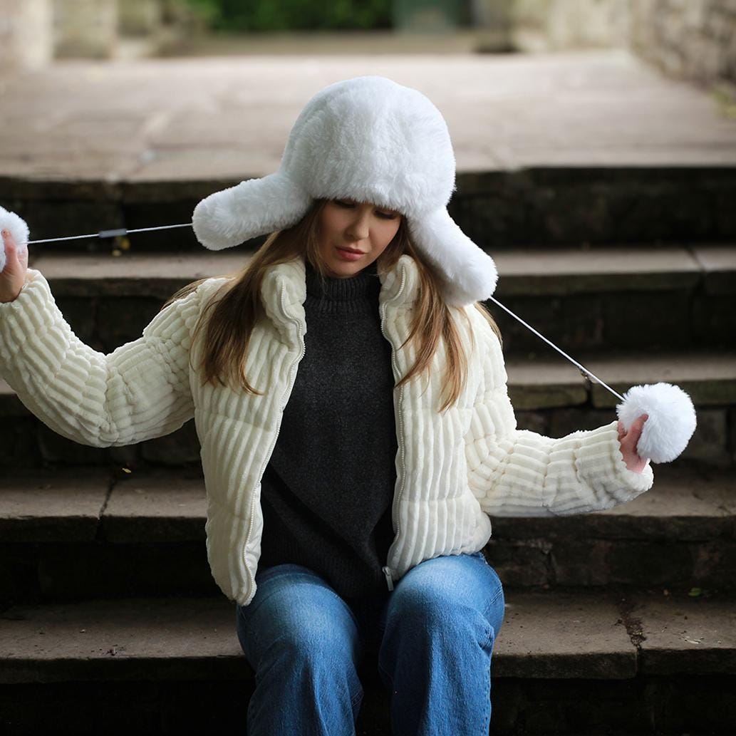 Luxury Faux Fur Trapper Hat – Windproof Earflap Hat for 