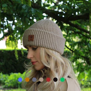 Silk-Lined Triple Layer Women’s Cashmere Hat – Hair-Friendly Winter Beanie, Cozy Gift for Her, Reduces Frizz & Breakage