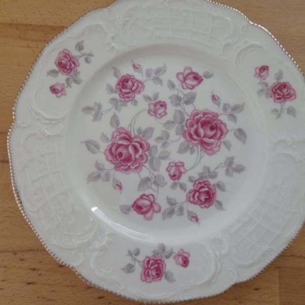 Traum-Kuchenteller mit Rosen, ROSENTHAL"Sanssouci"