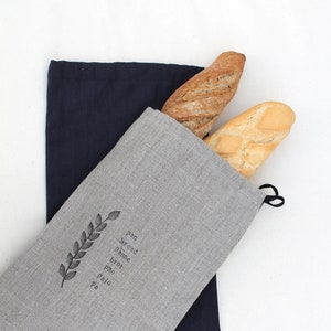 organic linen bread bolsa