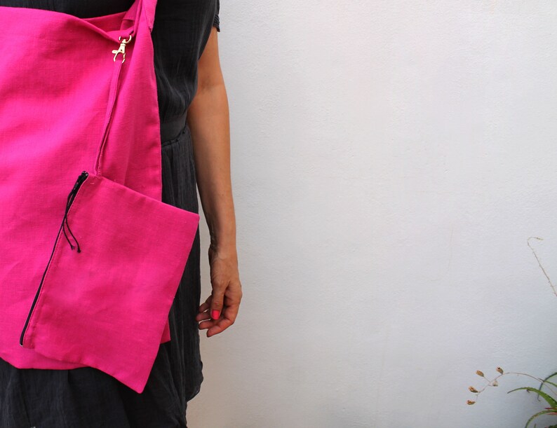 Tote Bag Linen Bag Summer Bag Boho Bag Women Bag Casual Bag Beach Bag Day Bag Travel Bag