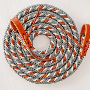 8 ft. Paracord Loop Reins for Trail Riding, Horse Training