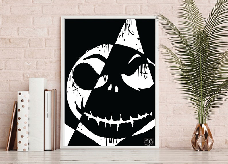 Wall Art l Halloween Decor I Jack Skellington l Physical Etsy