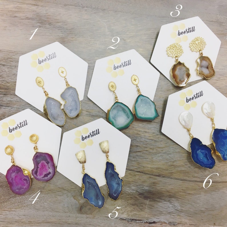 Agate Stone Earrings