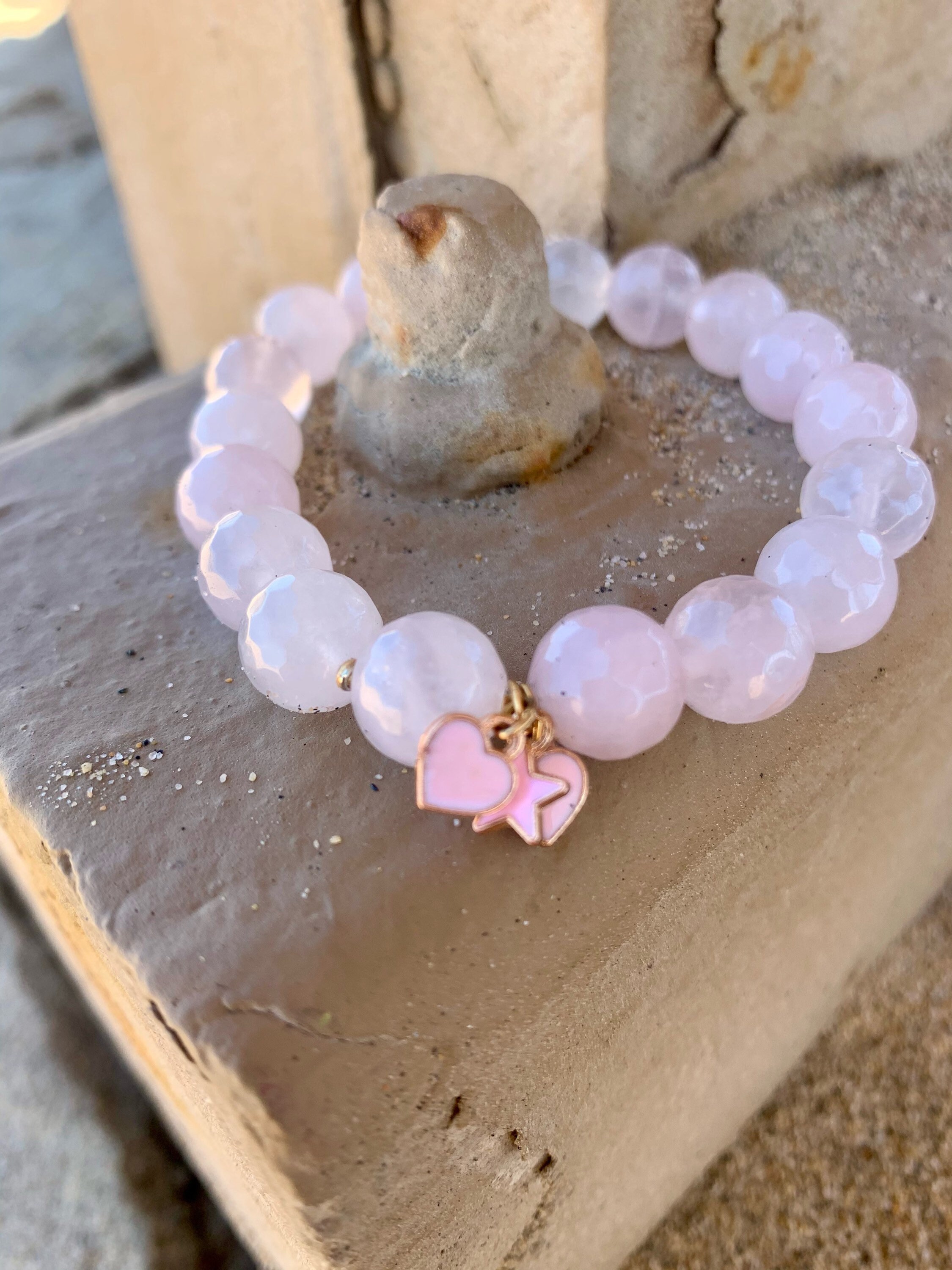 Rose Quartz Beaded Bracelet, Natural Stone Bracelet, Gemstone Bracelet, Charm Bracelet, Heart Bracelet, Star Bracelet, Pink Bracelet, Boho - Etsy Rose Quartz Beaded Bracelet, Natural Stone Bracelet, Gemstone Bracelet, Charm Bracelet, Heart Bracelet, Star Bracelet, Pink Bracelet, Boho - Etsy