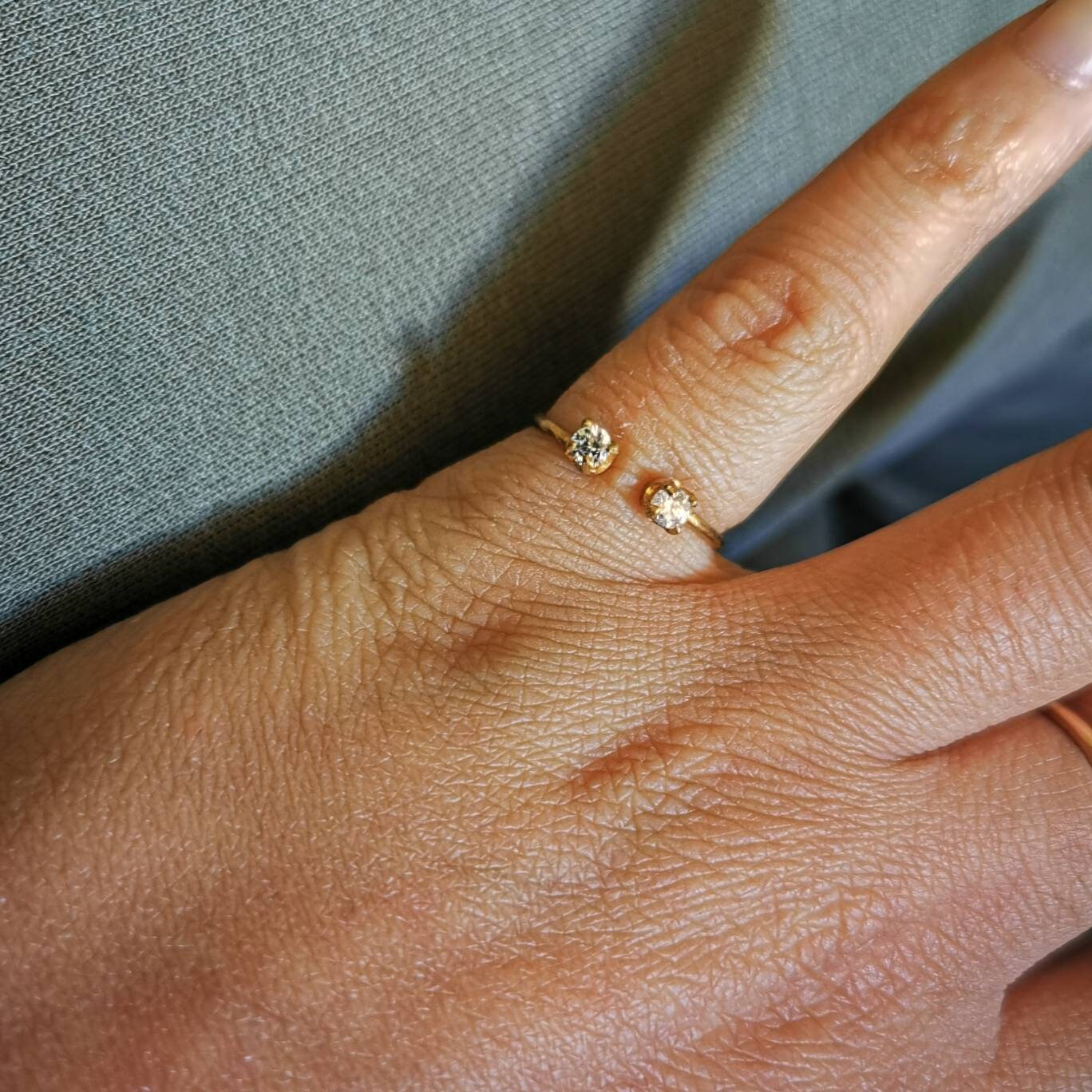 Open ring Band Ring 925 Ring Trendy Rings Midi Ring Etsy