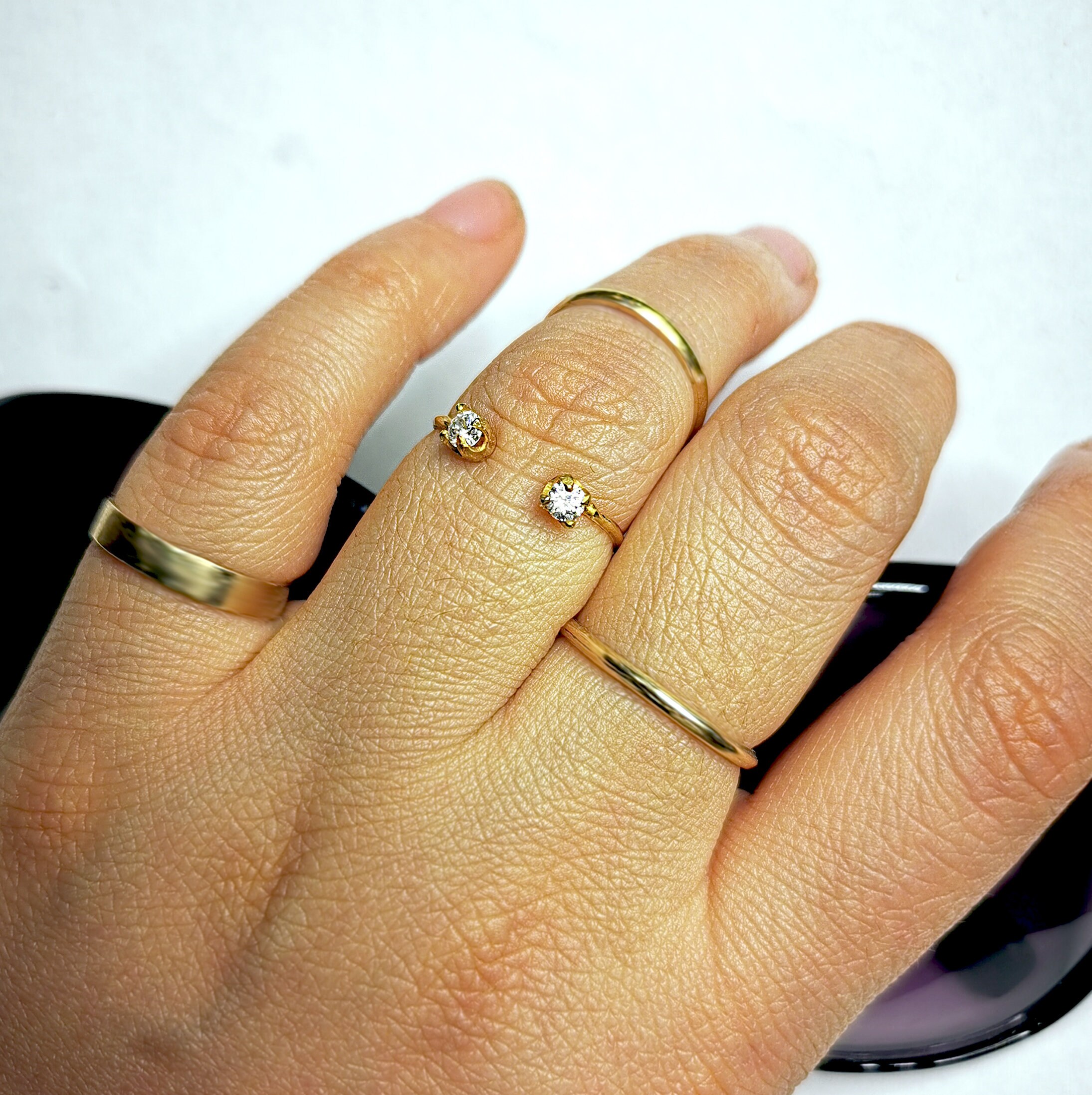 Open ring Band Ring 925 Ring Trendy Rings Midi Ring Etsy