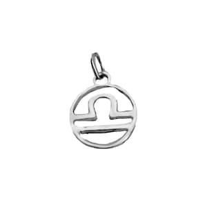 Zodiac Necklace, Astrology Necklace, Libra Necklace, 10k Gold Necklace, Handmade Necklace, Zodiac Charm, Zodiac Jewelry, 10k Gold Pendant