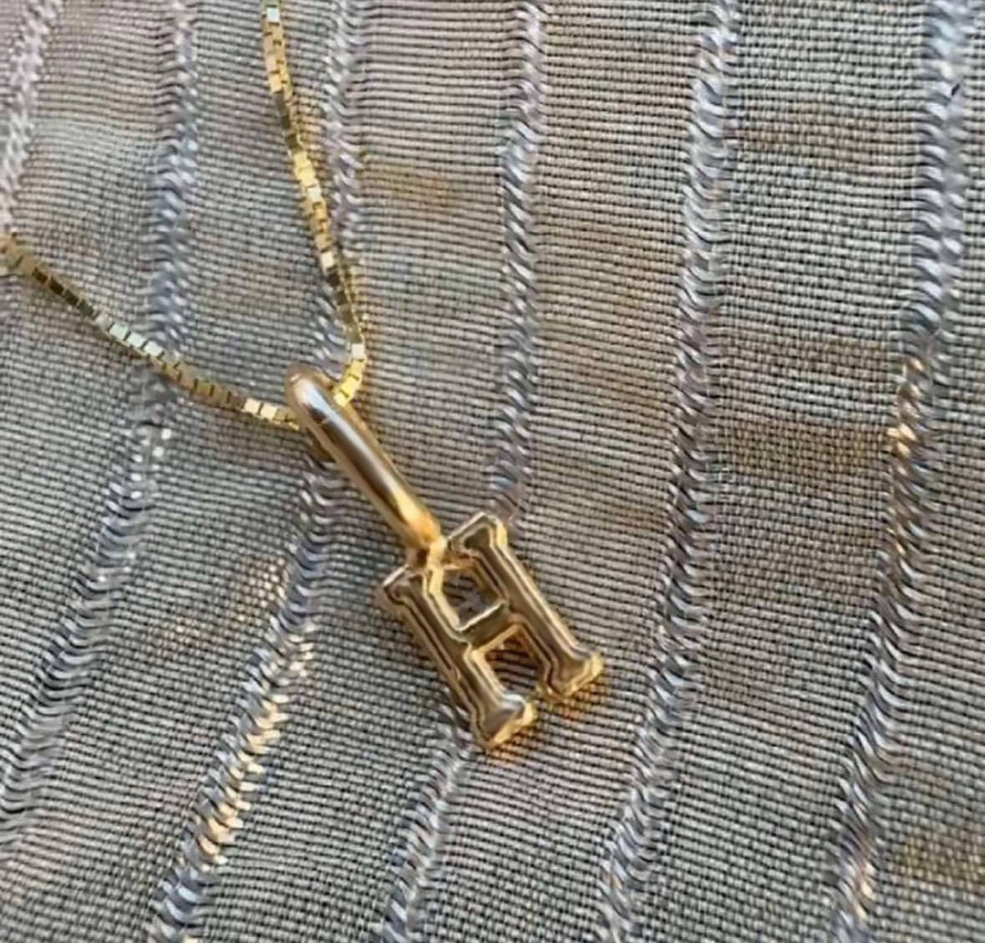 Letter Pendant, 10k Solid Gold, Letter Pendant, Mini Letter, Letter ...