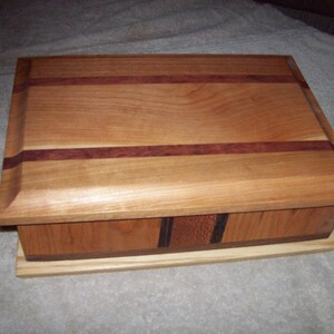 Inlaid Cherry Wooden Jewelry Box
