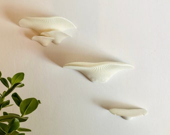 Mushroom Shelf Trio, Oyster Shelves, Mushroom Decor, 3D Printed