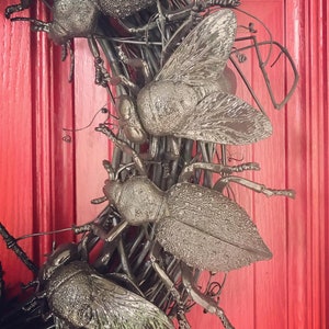 Insect Wreath, Bug Home Decor, Halloween Wreath