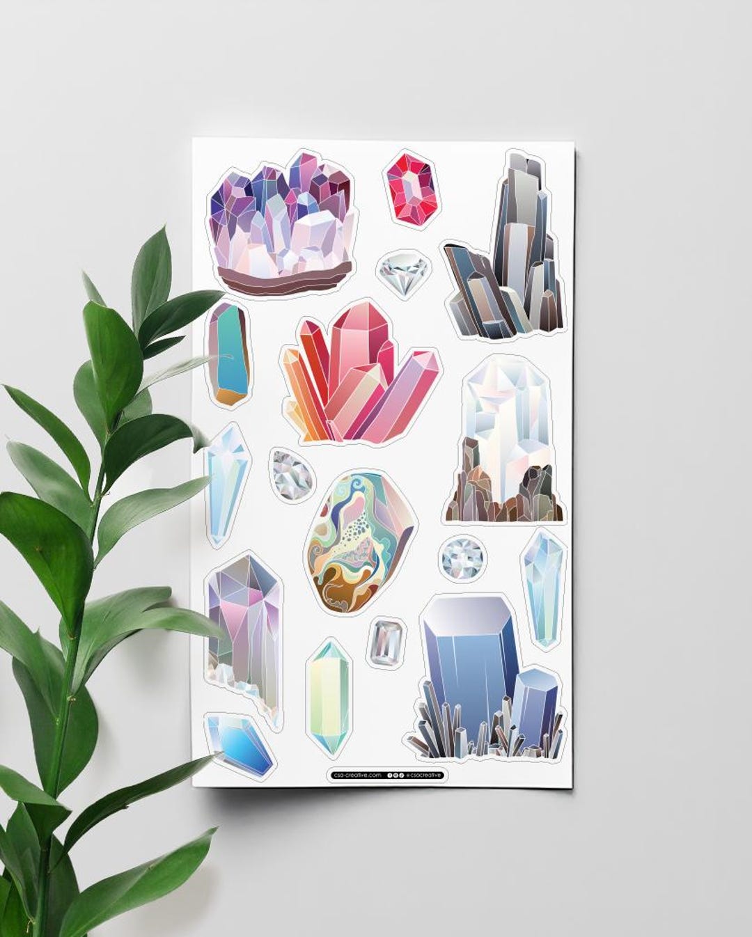 Crystal Sticker Sheet 4