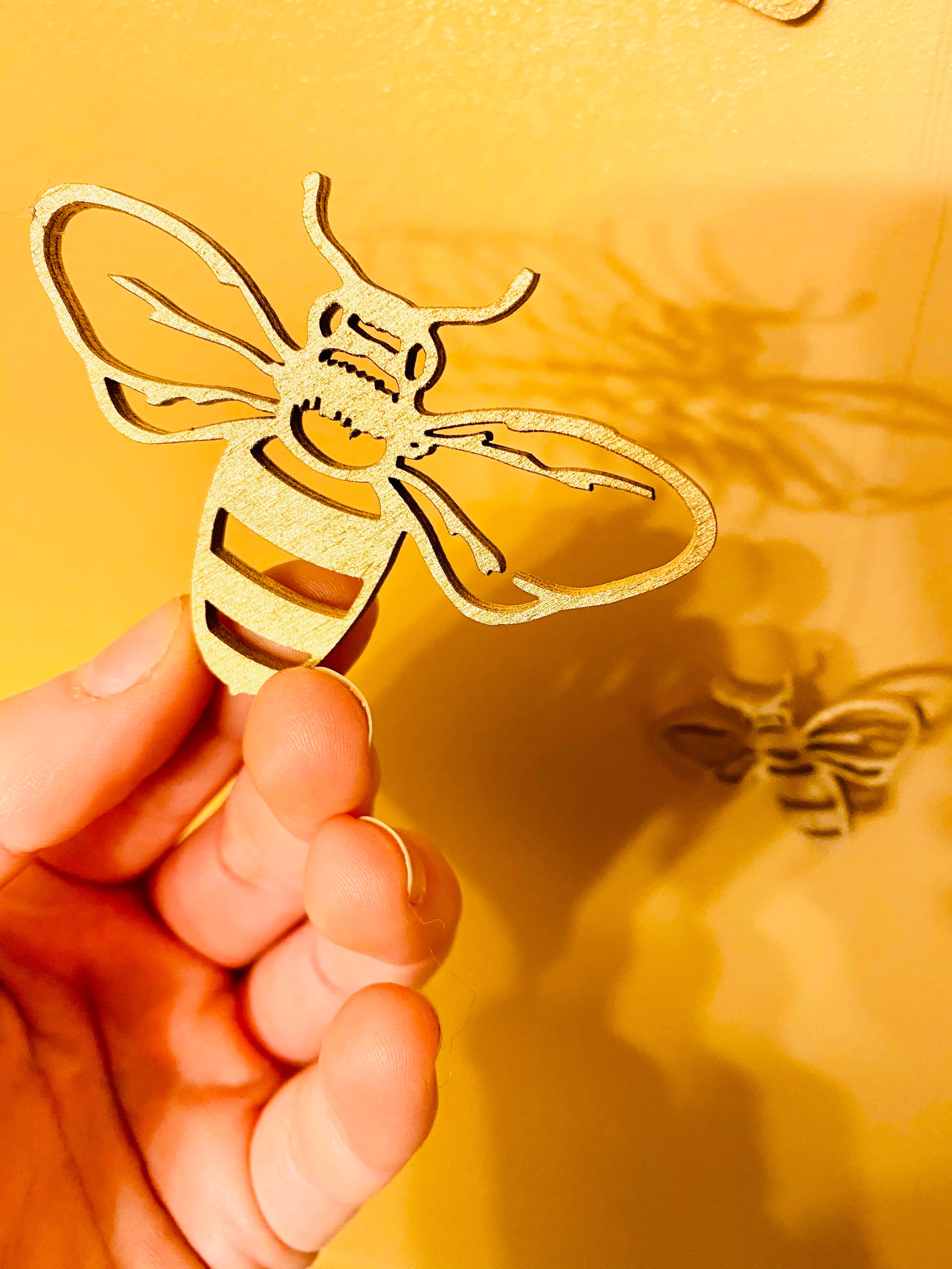Regal Art & Gift Luster Bee Wall Decor - Honeycomb - Multi - Metal