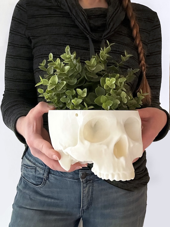 Hanging Skull Planter: 3D Printed Spooky Halloween Decor