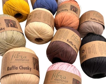 Himalaya Chunky Raffia garen, Fibra Natura, Raffia Chunky