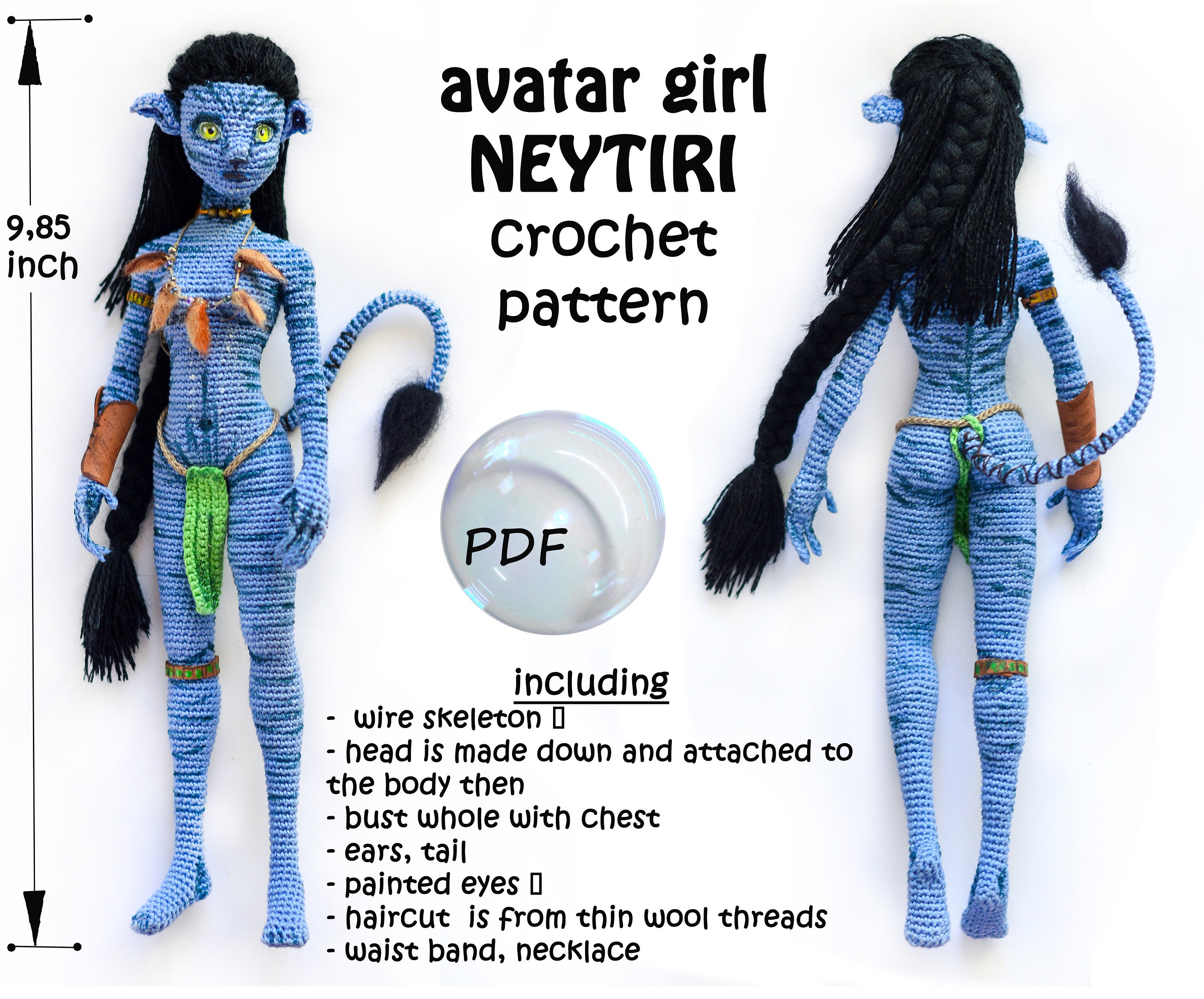 NEYTIRI avatar pattern/PDF doll body crochet pattern/amigurumi Etsy