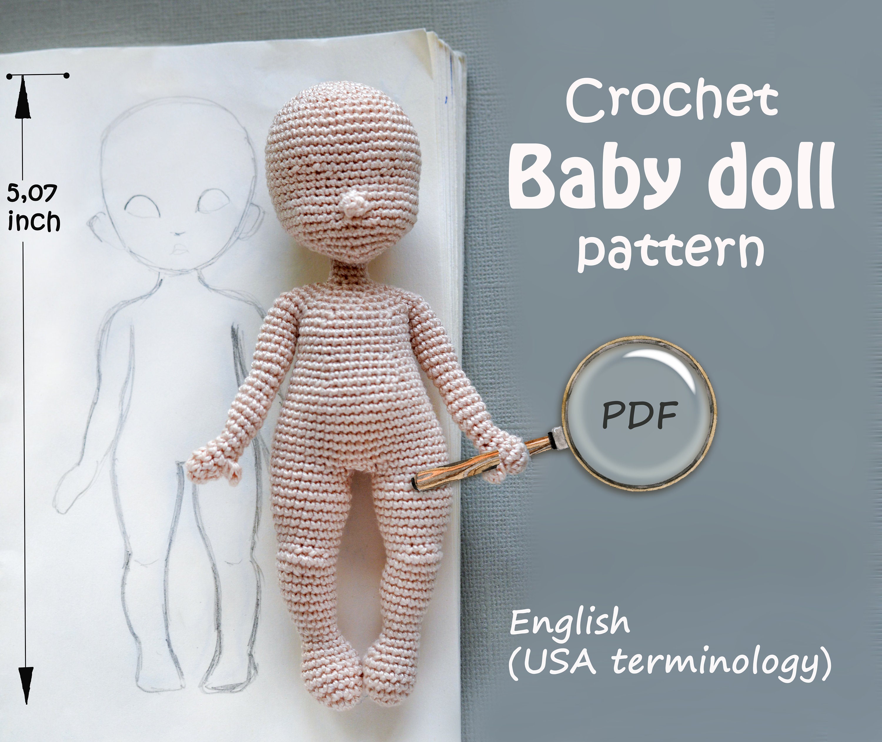 Crochet Baby doll pattern Etsy
