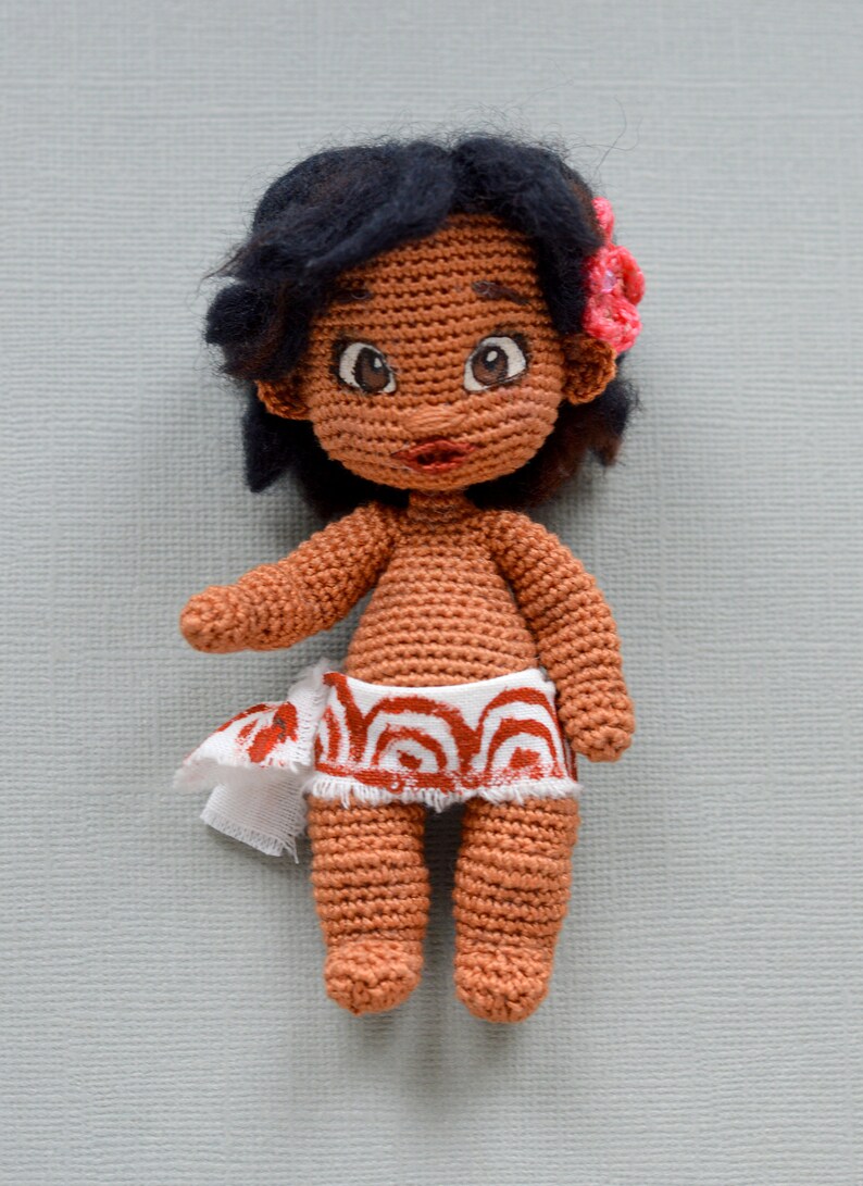 Moana Doll Body Crochet Pattern/crochet Moana/amirumi Moana Etsy