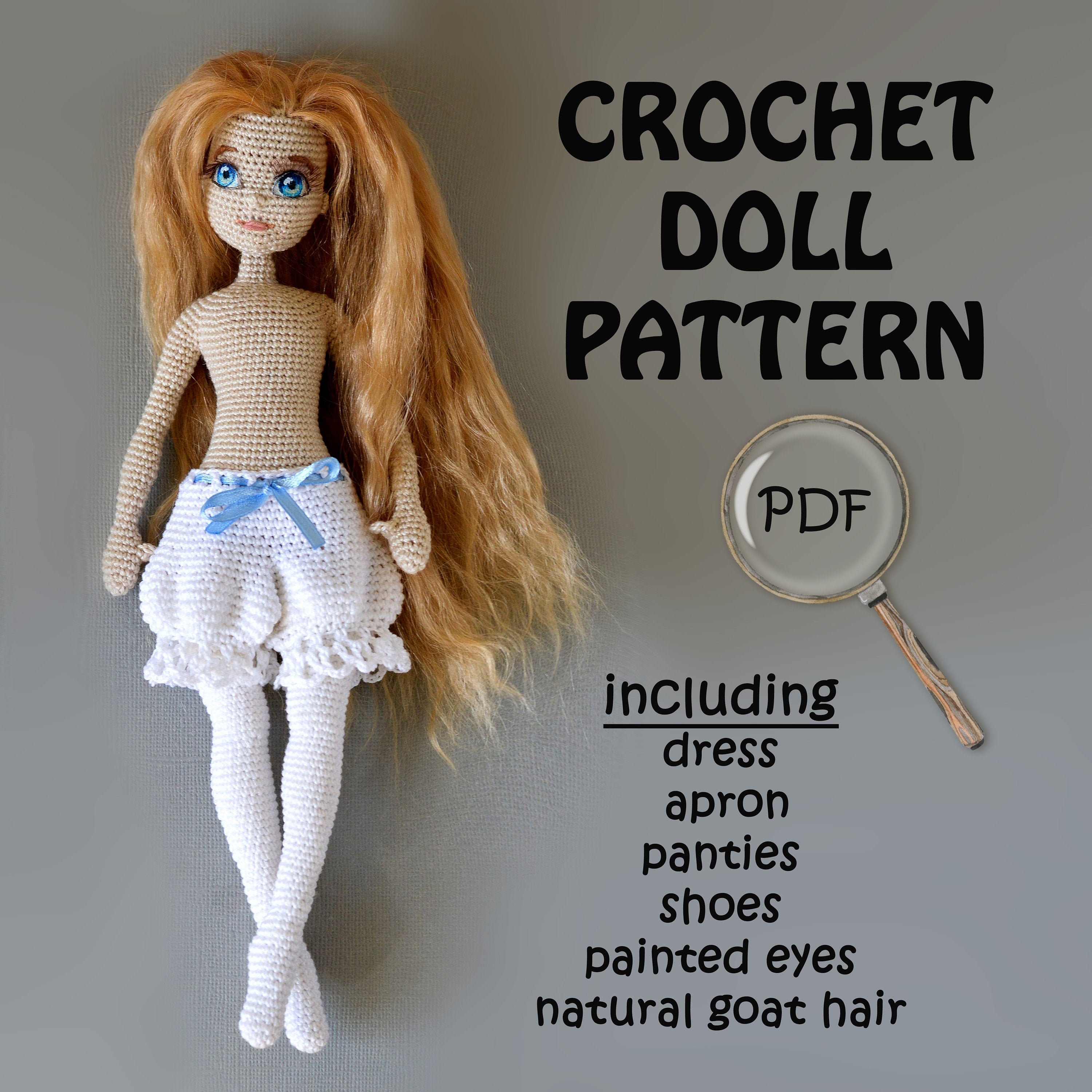 Crochet Basic Doll Body Pattern Amigurumi Doll Body Pattern Etsy