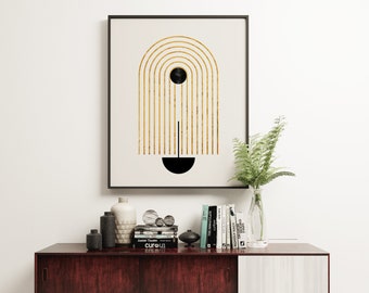 Modern Line Print, Contemporary Art, Minimal Decor - Passage