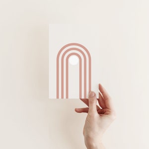 Minimalistische wenskaart, moderne lege kaart - schemering