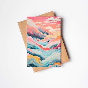 Carte Nuage abstrait peint