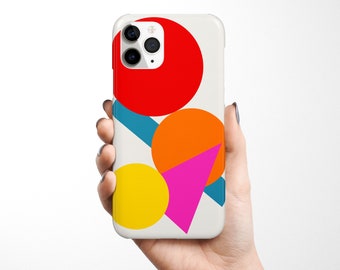 Geometric iPhone 14 Case, Colourful Device Cover - Group Study