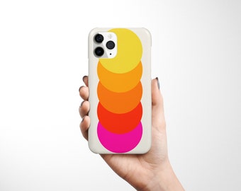 Retro iPhone 14 Case, Colourful Device Cover - Spectrum